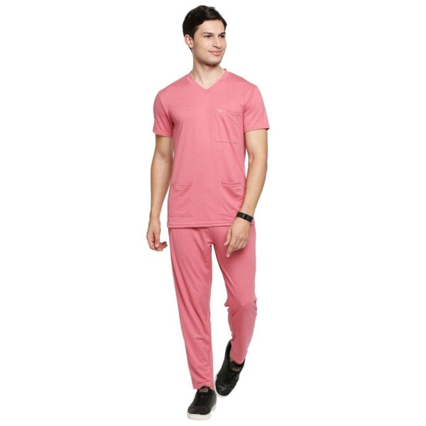 Reusable smart scrubs| Anti-viral, Anti-bacterial, Anti-fungal | Moisture wicking – Pink Mauve