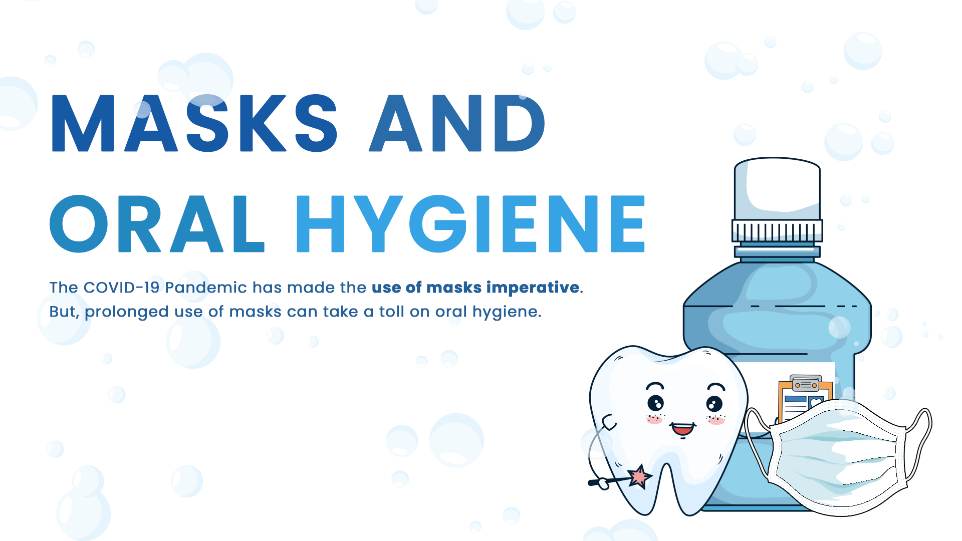 Mask mouth and Oral-hygiene image